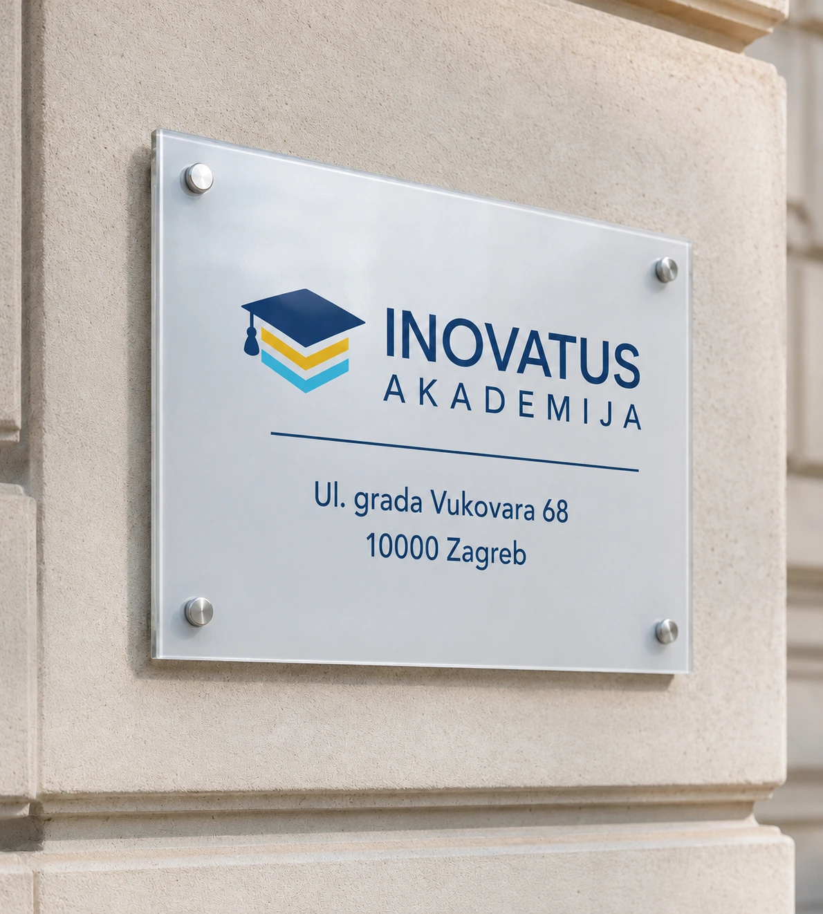 Lokacija Inovatus Akademije u Ulici grada Vukovara 68 u Zagrebu