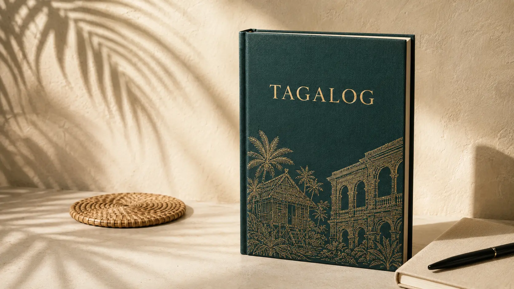Platnena knjiga za učenje filipinskog jezika (Tagalog) za voditelje s kulturnim motivima Filipina